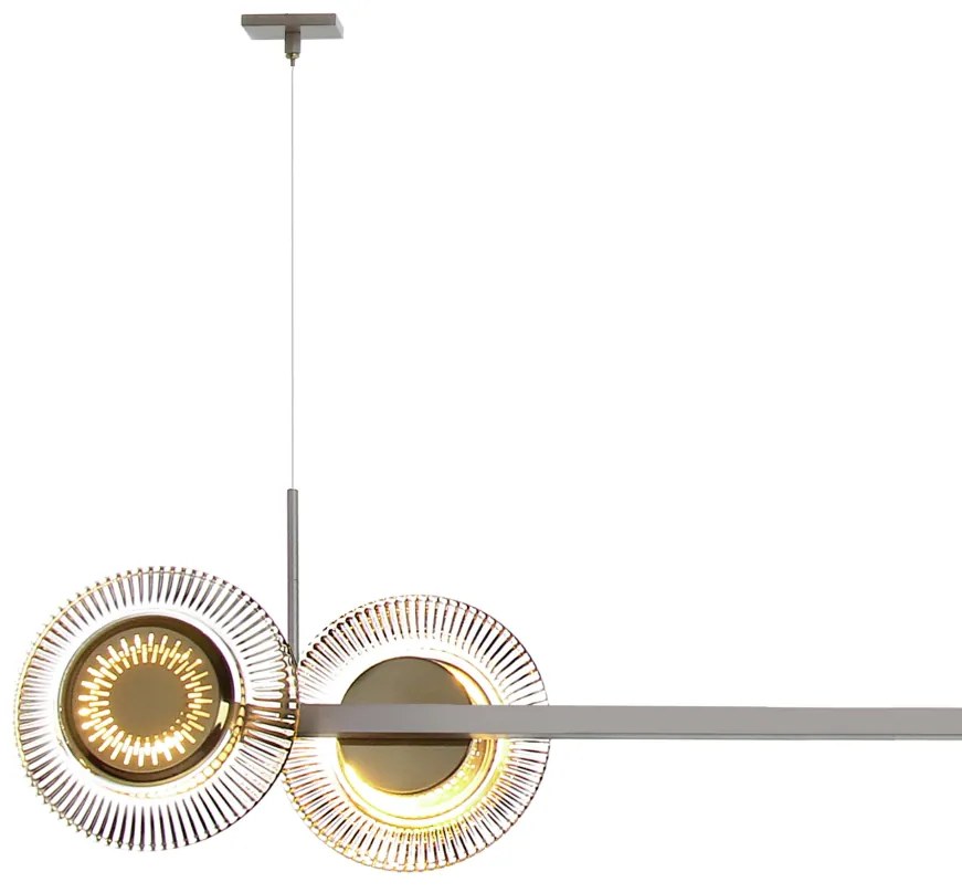 Pendente Sunflower Barra Linear Misto 11X31X120Cm 02Xled 5,5W 2700K 04... (BRANCO, 220v)