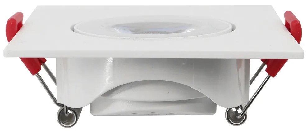 Spot De Embutir Quadrado 3W 6500K Led Bivolt 7,4X7,4X2,5Cm | Opus Eco... (Branco)