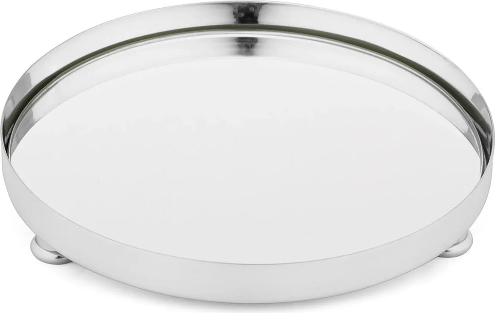 Bandeja Redonda Prata - P  P