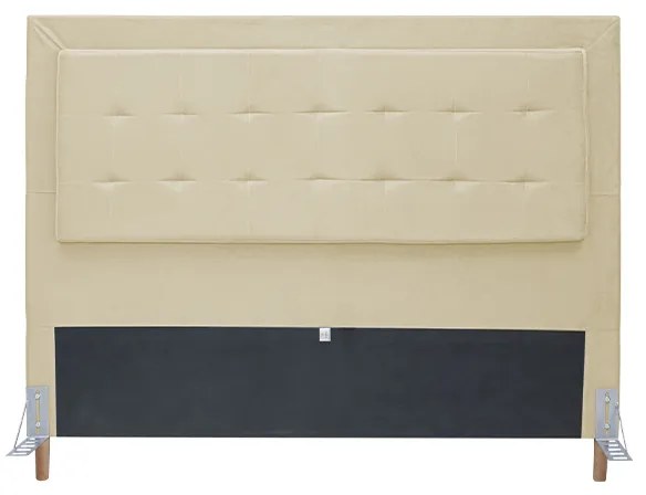 Cabeceira Cama Box Casal 140cm Paris Suede Bege - Sheep Estofados - Bege