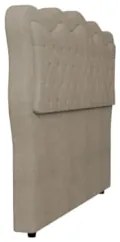 Cabeceira Casal King Cama Box 195cm Oregon Z04 Boucle Capuccino - Mpoz