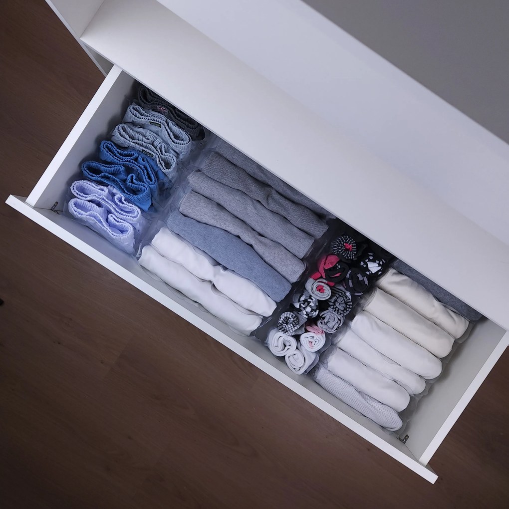 Kit Com 3 Organizadores de Gaveta Invisíveis PP - 10 nichos