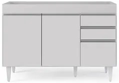 Armário de Cozinha Modulado de Canto 7 Peças CP19 Balcão sem Tampo Bra