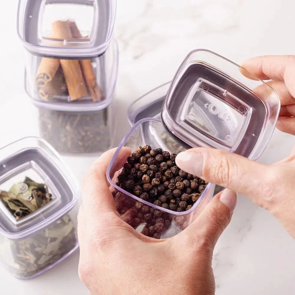 Kit 10 Potes Herméticos de Acrílico - 150ml