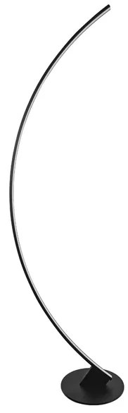 Luminaria De Piso Led Aluminio Preto 23W 3000K Curve