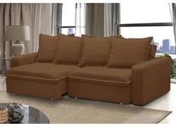 Sofá Retrátil Reclinável 3 Lugares 195cm Roma F05 Veludo Terracota - M