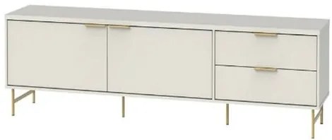 Rack Yves Cor Off White Fosco Com Pés Dourado 220cm - 71120 Sun House