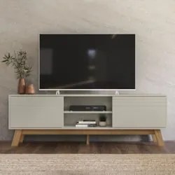Rack Bancada Para TV 75 Pol 180cm Dulce Off White Z49 - Mpozenato