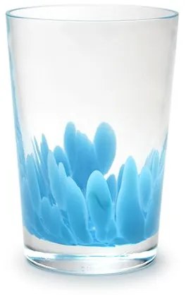Copo Multicor Água-marinha Leitoso Murano Cristais Cadoro