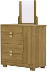 Cômoda Para Quarto 93cm Com Espelho Ilha Bela Nature - Vila Rica