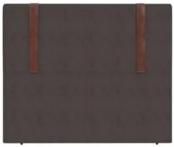 Cabeceira Cama Box Queen 160cm Estofada Glory Boucle Marrom Z04 - Mpoz