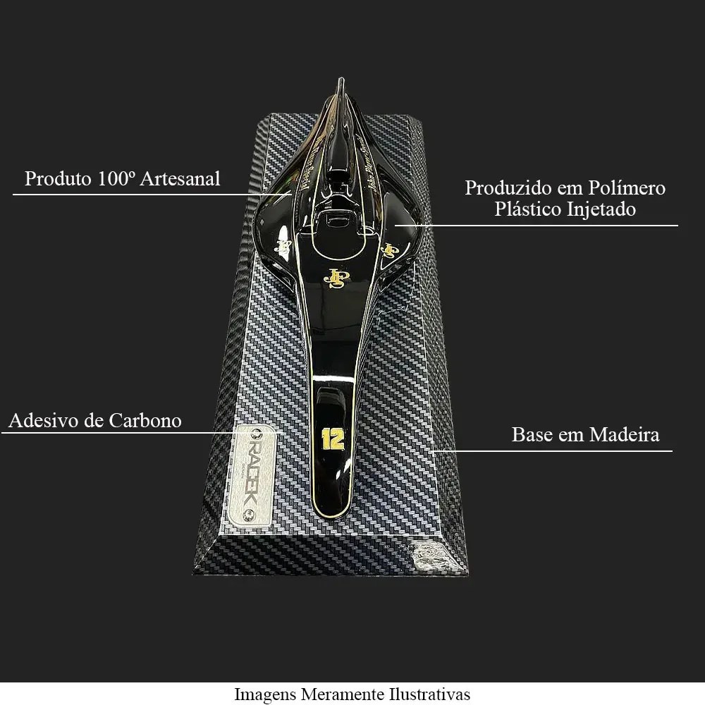 Miniatura Decorativa Mesa/Parede Carenagem Carro F1 98T Snn G53 - Gran Belo