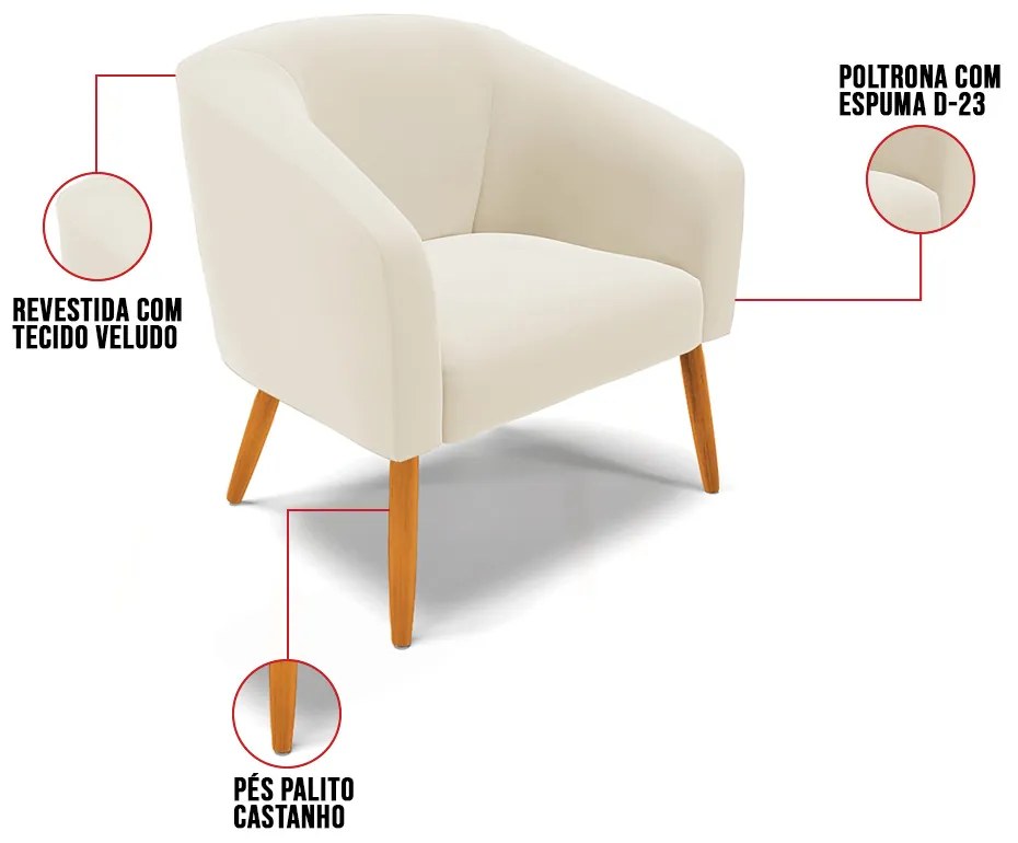 Cadeira Sala de Jantar Pé Palito Castanho kit 2 Stella Sintético D03 - D'Rossi - Amendoa e Verde Pistache