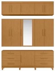 Guarda Roupa Casal 201cm 11 Portas Thony A02 Cinamomo - Mpozenato