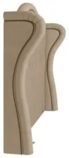 Cabeceira Cama Box Casal Queen 160cm Antibes Z37 Veludo Bege - Mpozena
