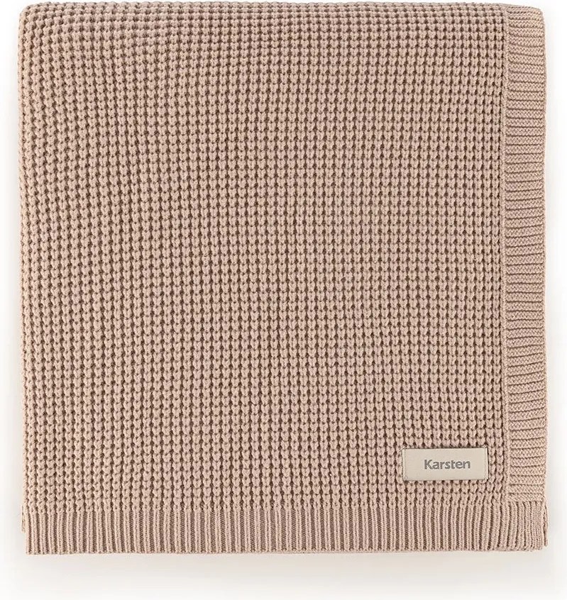 Manta Karsten Tricot Pierre - Rose  120 x 175 cm
