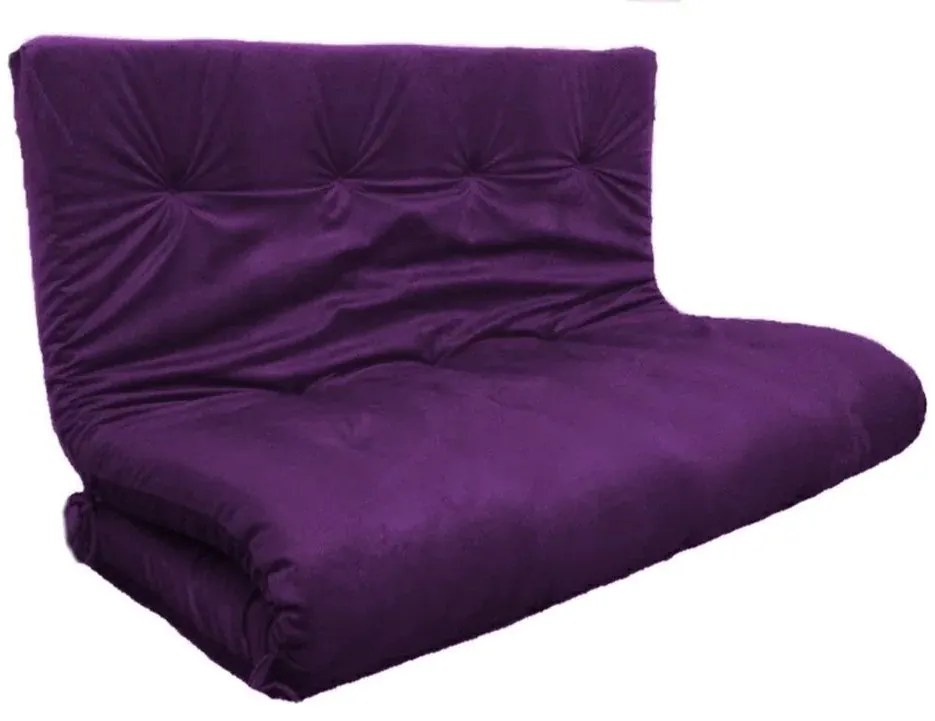 Colchonete Futon Dobravel Enrolavel Luxo + Almofada (Palha)