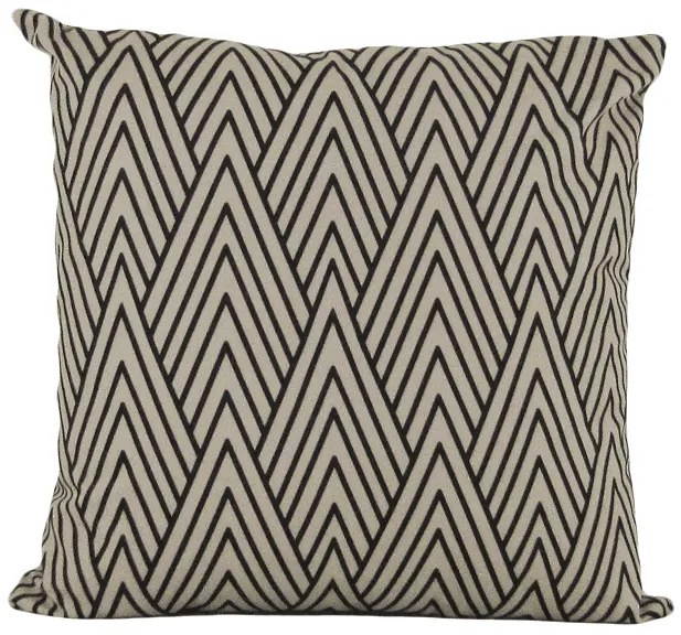 Capa almofada LYON Veludo estampado Chevron bege 50x50cm
