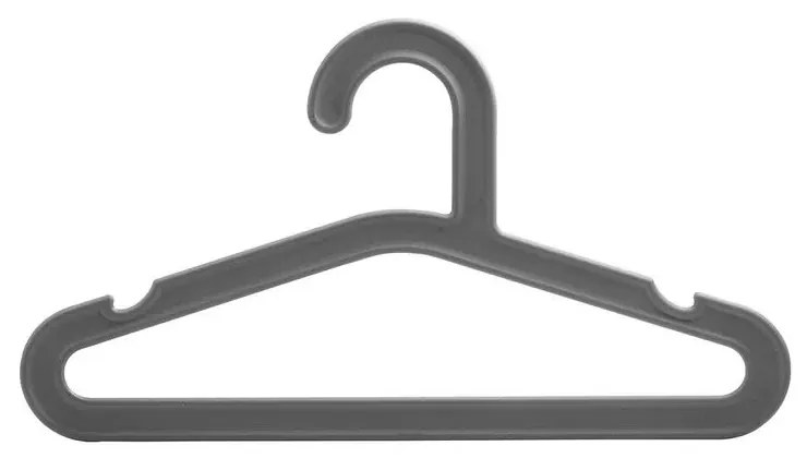 Kit 4 Cabides Infantil Cinza