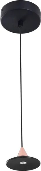 Pendente Led Aluminio 7W 3000K 10Cm Marionete - PRETO