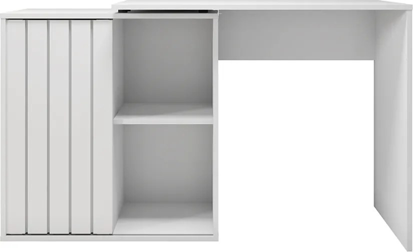 Escrivaninha Mesa Computador 140cm Tamires Branco Fosco C01 - D'Rossi