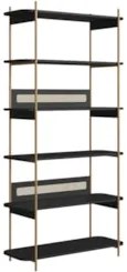 Estante Industrial Pés de Metal Arlo A10 Nero/Dourado - Mpozenato