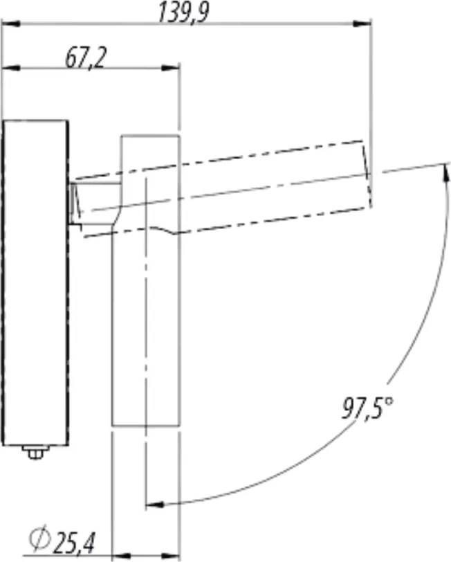 Arandela Focco Articulado 2,5X6,7X12Cm Led 2W 3000K Com Interruptor -... (BRANCO)