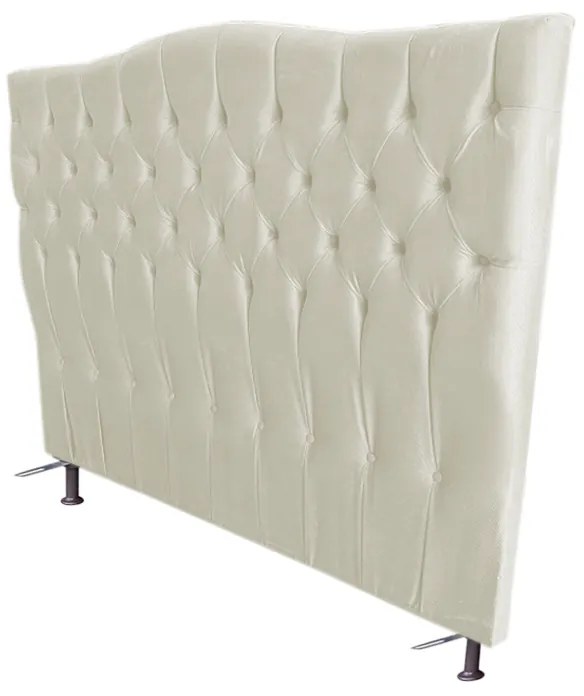 Cabeceira Cama Box Solteiro 90cm Capitonê Sofia Corano Bege - Sheep Estofados - Bege