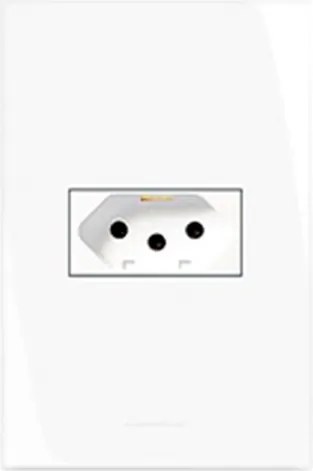 Conjunto Tomada 20A Com Placa 4X2 Inova Pro Branco