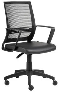 Cadeira de Escritório Giratória Stay Encosto em Tela Universal Base Nylon Preta Roal