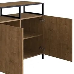 Buffet Para Sala de Jantar 2 Portas Pés Metálicos Dinâmico Vermont/Pre