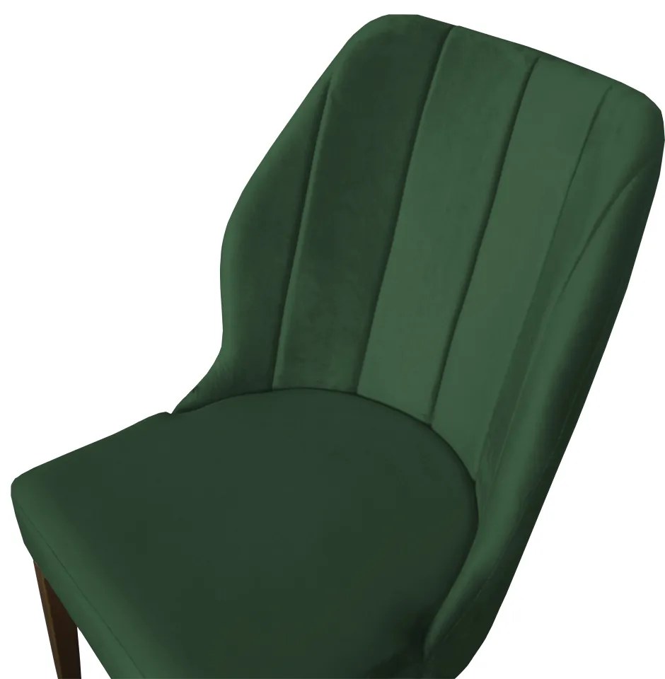 Kit 8 Cadeiras De Jantar Safira Suede Verde Bandeira