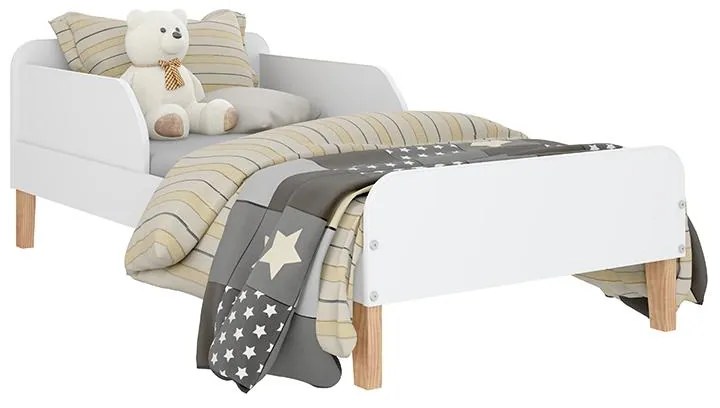 Cama Solteiro Infantil Mimo Com Casinha Porta Livros - Branco
