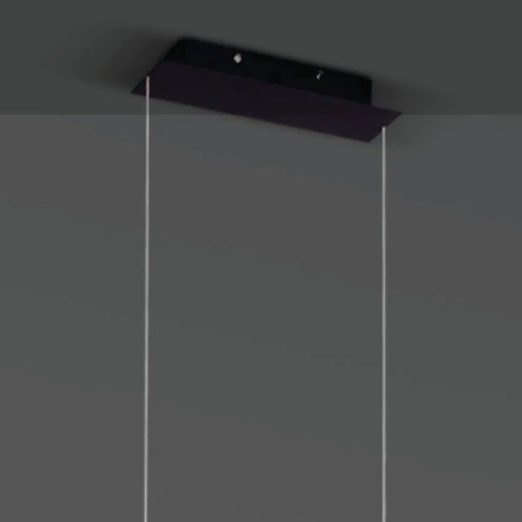 Pendente Sky 09X120Cm Preto E Cobre Led 50W 3000K Ip20 - Opus Dn 37813
