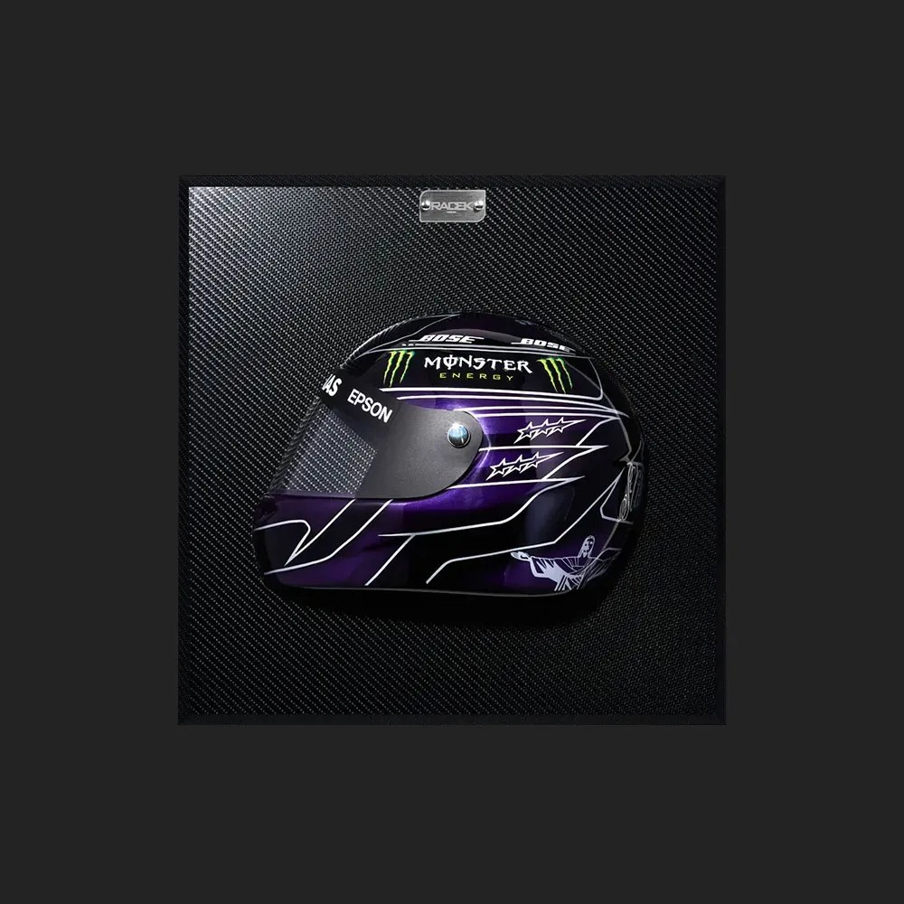 Quadro 3D Decorativo Helmet Capacete F1 50X50 LH 2019 G53 - Gran Belo