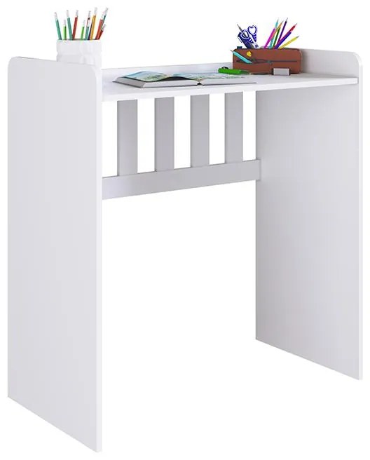 Berço Infantil Mini Cama Multifuncional Escrivaninha Branco