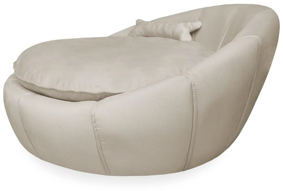Cama Pet Ariel para Cães e Gatos Almofadada Veludo Cores - Nude