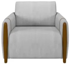 Kit 2 Poltronas Decorativas para Sala de Estar 98cm Amaranto Z32 Velud