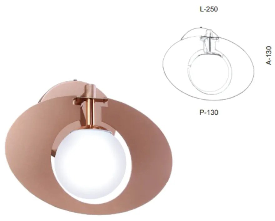 Arandela Globo Corte Laiser 25X13X13Cm Metal E Globo Ø10Cm 01Xg9 |Old... (GRAFITE, FOSCO (BRANCO))