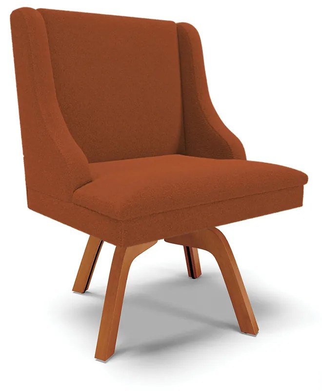 Cadeira Sala de Jantar Giratória MM35 Liz Bouclê D03 - D'Rossi - Terra