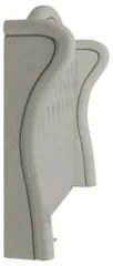 Cabeceira Cama Box Casal King 195cm Antibes Z37 Boucle Cru - Mpozenato