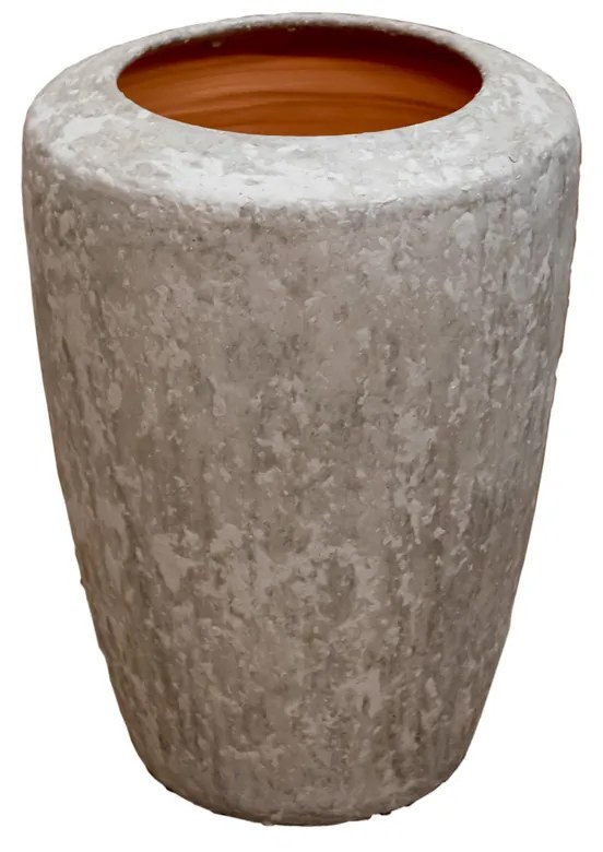 Vaso de Chão Largo Decorativo em Cerâmica - Machê