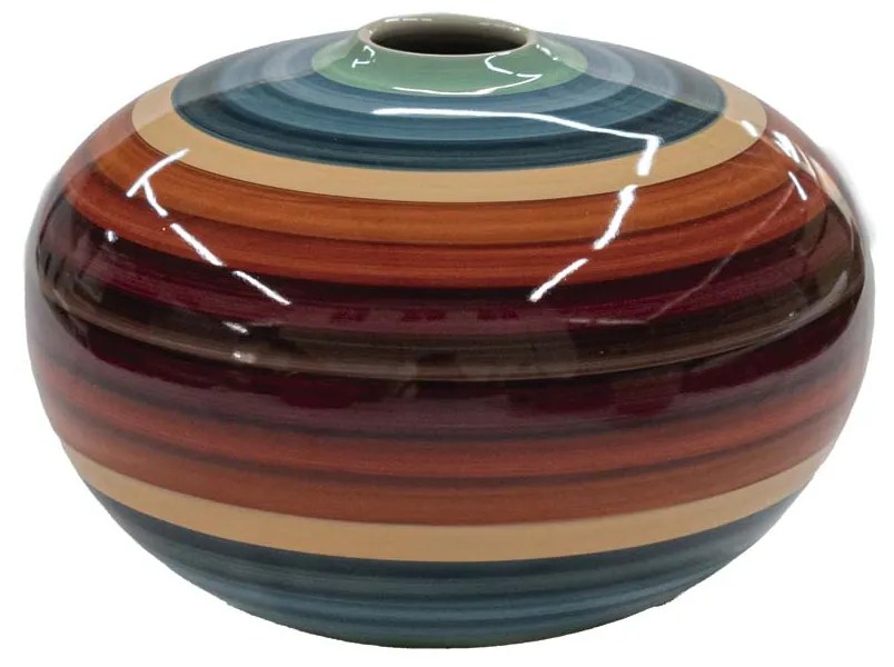 Vaso Bola decorativo em Cerâmica Carolina Haveroth – Uyuni Alto Brilho