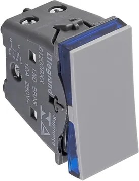 Modulo Interruptor Bipolar Paralelo Cinza Pial Plus+