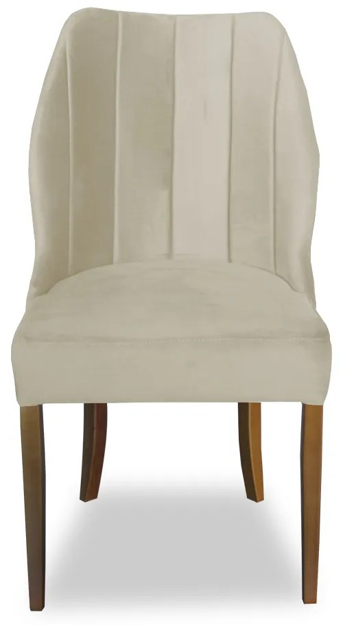 Cadeira De Jantar Safira Suede Bege