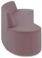 Sofá 2 Lugares para Sala de Estar Living 150cm Koane D06 Veludo Rosa -