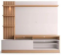 Estante Home Theater para TV até 65 Pol. Maceió Freijó/Off White - Col