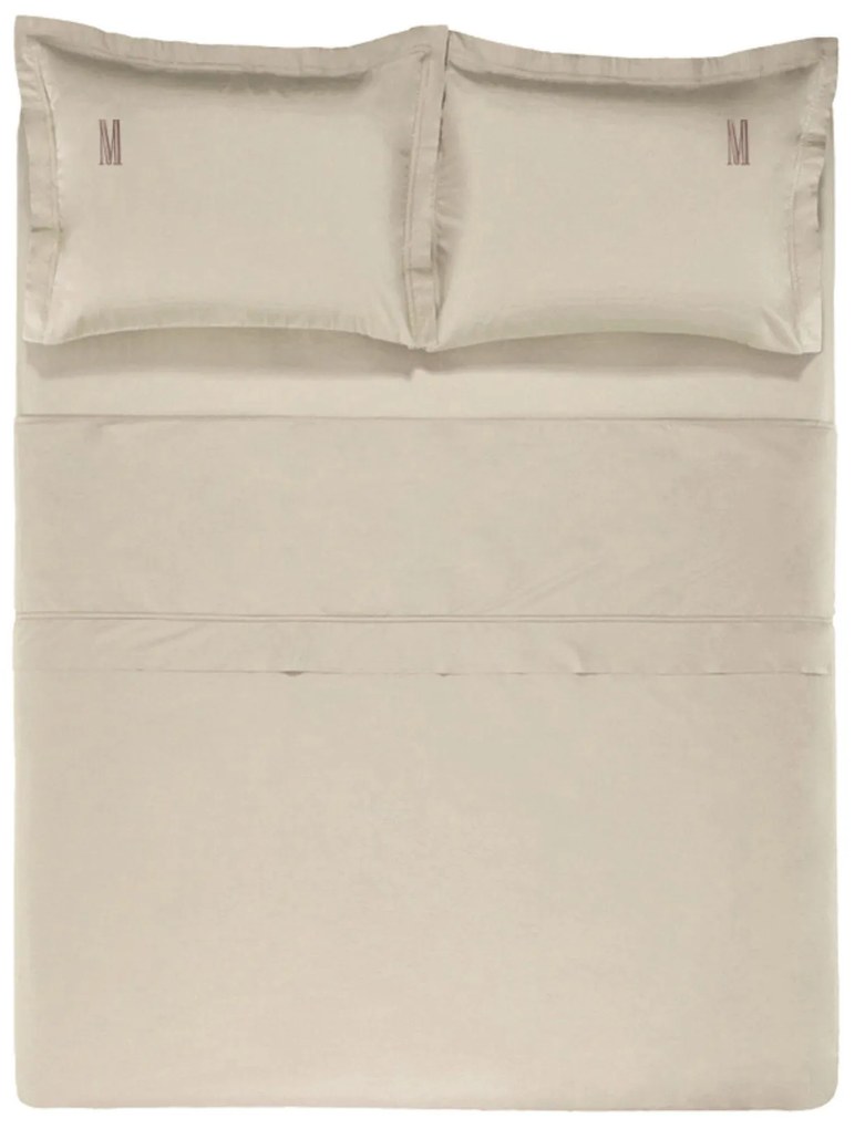 Jogo de Cama Trussardi 300 Fios Cetim 100% Algodão Egípcio Galieno - Casal - Nocciola  Casal - Nocciola