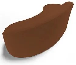 Sofá Living  2 Lugares 180cm Braço Direito Mozart D06 Veludo Telha - M