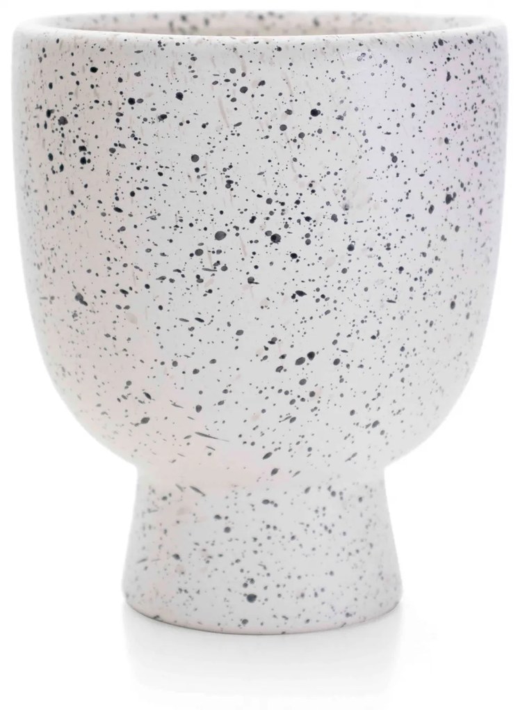 Cachepot Decorativo em Cerâmica Branco 14x11 cm - D'Rossi